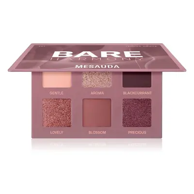 Mesauda Milano Bare Harmony paleta očních stínů odstín 201 Tender Mauve 6x1 g