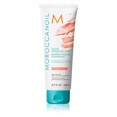 Moroccanoil Color Depositing jemná vyživující maska bez permanentních barevných pigmentů Coral 2