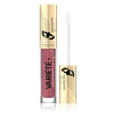 Eveline Cosmetics Variété tekutá rtěnka s matným finišem odstín 03 Berry Shake 4,5 ml