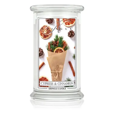 Kringle Candle Cypress & Cinnamon vonná svíčka 624 g