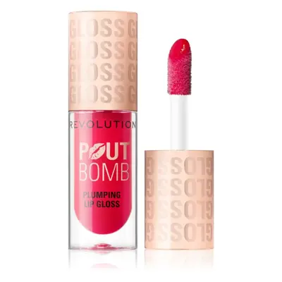 Makeup Revolution Pout Bomb lesk na rty se zvětšujícím efektem odstín Cherry Sheer Red 4.6 ml