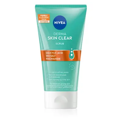 NIVEA Derma Skin Clear čisticí pleťový peeling 150 ml