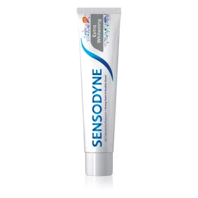 Sensodyne Extra Whitening bělicí zubní pasta s fluoridem pro citlivé zuby 75 ml