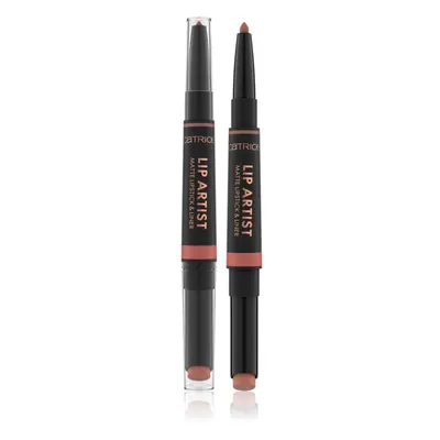 Catrice Lip Artist Matte Lipstick & Liner rtěnka + tužka na rty s matným efektem odstín 010 Alwa