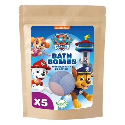 Nickelodeon Paw Patrol Bath Bomb koupelová bomba mix pro děti Universal 5x50 g