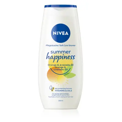 NIVEA Summer Happiness Orange & Avocado Oil vyživující sprchový gel 250 ml