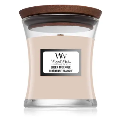 Woodwick Sheer Tuberose vonná svíčka 85 g