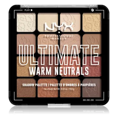 NYX Professional Makeup Ultimate Shadow Palette oční stíny odstín Warm Neutrals 16x0,8 g