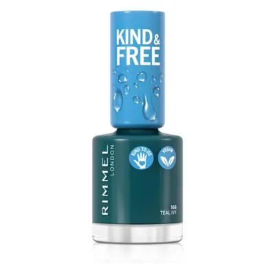 Rimmel Kind & Free lak na nehty odstín 168 Teal Ivy 8 ml