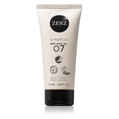 ZENZ Organic Deep Wood No. 07 posilující šampon pro citlivou pokožku hlavy 50 ml