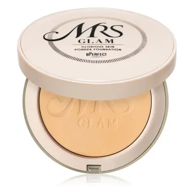 BPerfect Mrs Glam Glorious Skin Powder Foundation kompaktní pudr pro matný vzhled odstín 04 Medi