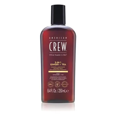 American Crew 3 in 1 Ginger + Tea 3 v 1 šampon, kondicionér a sprchový gel pro muže 250 ml