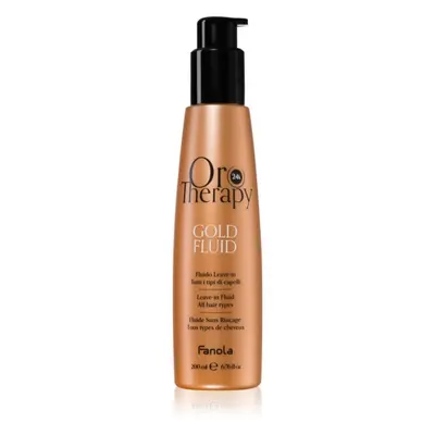 Fanola Oro Therapy Gold Fluid mléko na vlasy s 24karátovým zlatem 200 ml