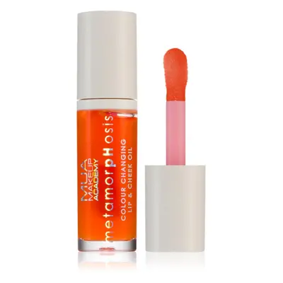 MUA Makeup Academy Metamorphosis olejový lesk na rty na rty a tváře vůně Oh Peachy (Peach) 7 ml