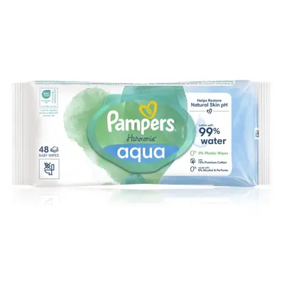 Pampers Harmonie Aqua vlhčené čisticí ubrousky pro děti 48 ks