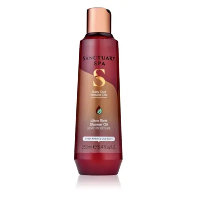 Sanctuary Spa Ruby Oud pečující sprchový olej s vyživujícím účinkem 250 ml