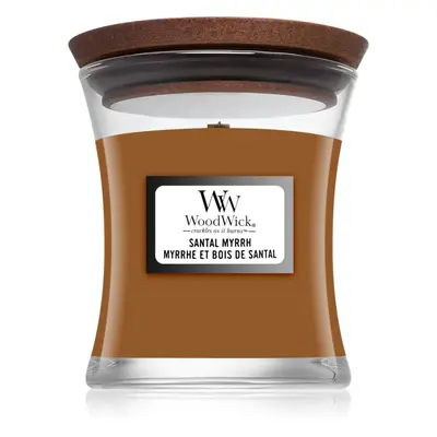 Woodwick Santal Myrrh vonná svíčka 85 g