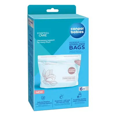 Canpol babies Microwave Sterilization Bags sterilizační sáčky do mikrovlnné trouby 6 ks