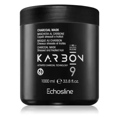 Echosline CHARCOAL Mask maska na vlasy s aktivním uhlím 1000 ml