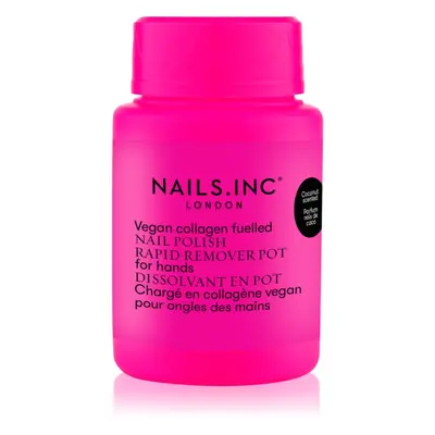 Nails Inc. Vegan Nail Polish Rapid Remover Pot odlakovač na nehty bez acetonu s vůní kokosu 50 m