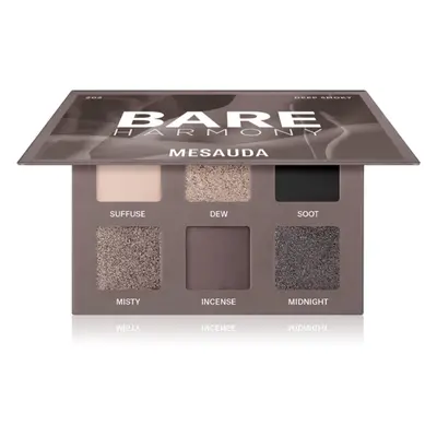 Mesauda Milano Bare Harmony paleta očních stínů odstín 202 Deep Smoky 6x1 g