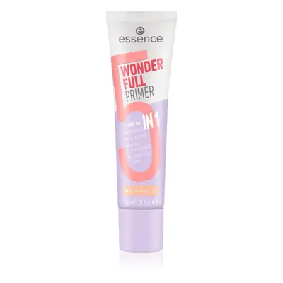 essence WONDER FULL tónovací podkladová báze pod make-up 5 v 1 odstín 10 Light Medium 30 ml