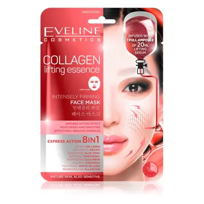 Eveline Cosmetics Sheet Mask Collagen liftingová a zpevňující maska s kolagenem 1 ks