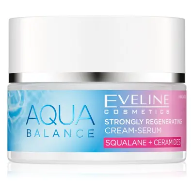 Eveline Cosmetics Aqua Balance Squalane + Ceramides intenzivní regenerační krém s hydratačním úč