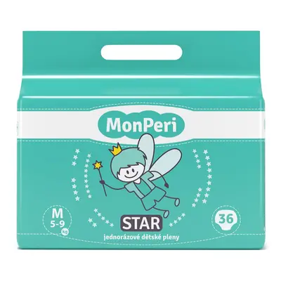 MonPeri Star Size M jednorázové pleny 5-9 kg 36 ks