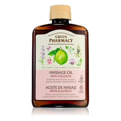 Green Pharmacy Essential oils of Lime Massage Oil masážní olej proti celulitidě 200 ml