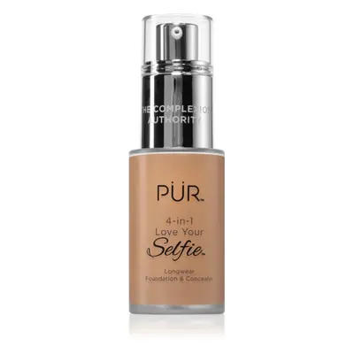 PÜR Cosmetics 4-in-1 Love Your Selfie make-up a korektor 2 v 1 odstín MG7 30 ml