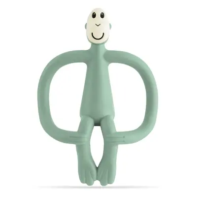 Matchstick Monkey Teething Toy and Gel Applicator kousátko s kartáčkem 2 v 1 Mint Green 1 ks