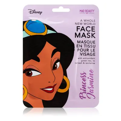 Mad Beauty Disney Princess Jasmine revitalizační plátýnková maska s výtažkem zeleného čaje 25 ml