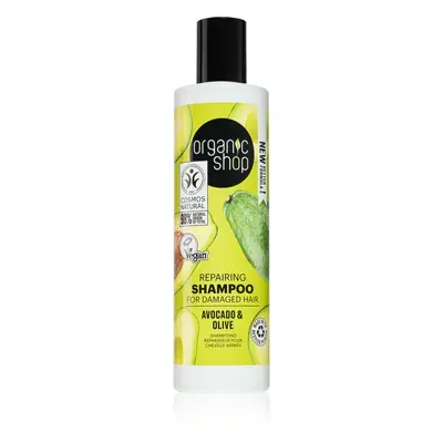 Organic Shop Avocado & Olive obnovující šampon pro poškozené vlasy 280 ml