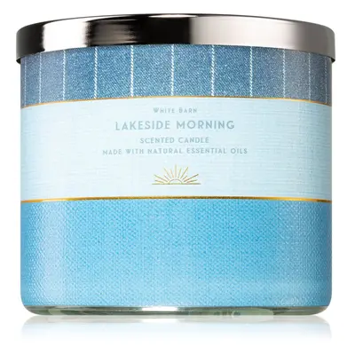 Bath & Body Works Lakeside Morning vonná svíčka s esenciálními oleji 411 g