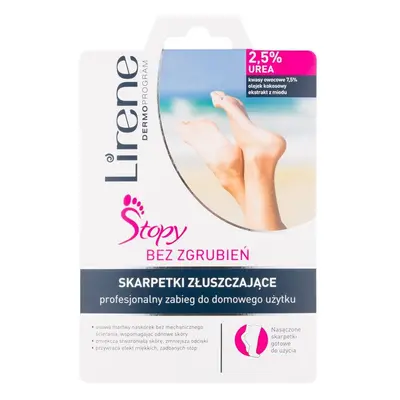 Lirene Foot Care exfoliační ponožky pro zjemnění a hydrataci pokožky nohou (2,5% Urea) 1 ks