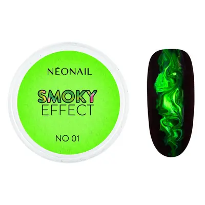 NEONAIL Effect Smoky barevný pudr na nehty odstín No. 1 Green 2 g