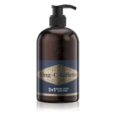 Gillette King C. Beard & Face Wash šampon na vousy 350 ml