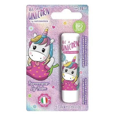 Be a Unicorn Naturaverde Lip Balm balzám na rty pro děti strawberry 5,7 ml