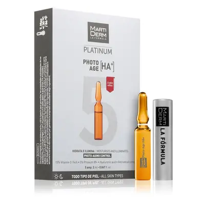 MartiDerm Platinum Photo Age HA+ sérum proti stárnutí pleti v ampulích 5x2 ml