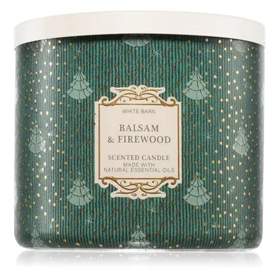 Bath & Body Works Balsam & Firewood vonná svíčka 411 g