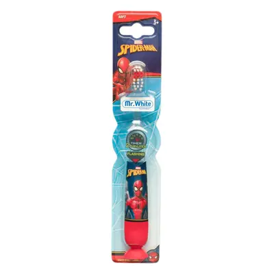 Marvel Spiderman Flashing Toothbrush zubní kartáček soft pro děti 3+ 1 ks