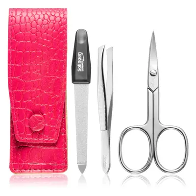 DuKaS Premium Line Solingen 892 cestovní set Pink Crocodile