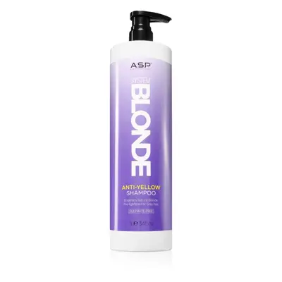 ASP System Blonde Anti-Yellow rozjasňující šampon pro blond a šedivé vlasy 1000 ml