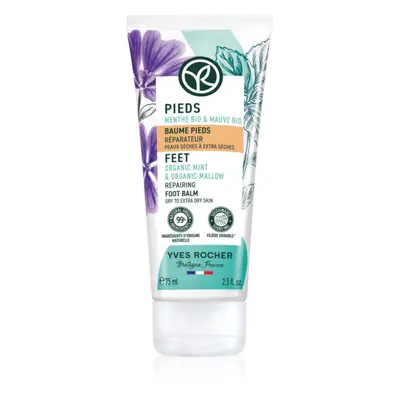 Yves Rocher Pieds regenerační balzám na nohy Organic Mint & Organic Mallow 75 ml