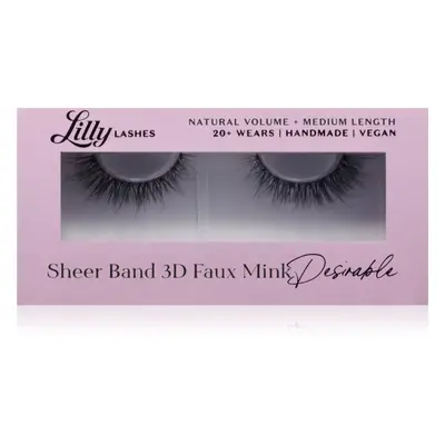 Lilly Lashes 3D Faux Mink umělé řasy typ Desirable 1 pár