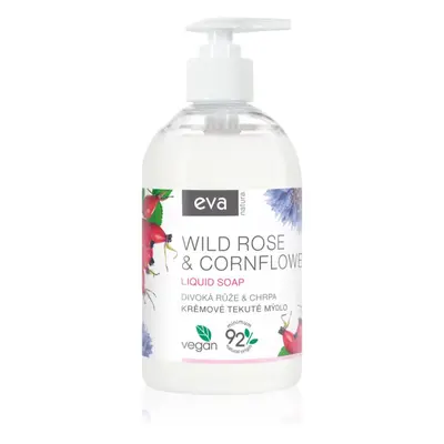 Eva Natura Wild rose & Cornflower krémové tekuté mýdlo na ruce 500 ml