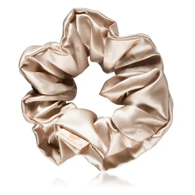 Crystallove Silk Scrunchie hedvábná gumička do vlasů Gold 1 ks