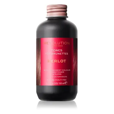 Revolution Haircare Tones For Brunettes tónovací balzám pro hnědé odstíny vlasů odstín Merlot 15