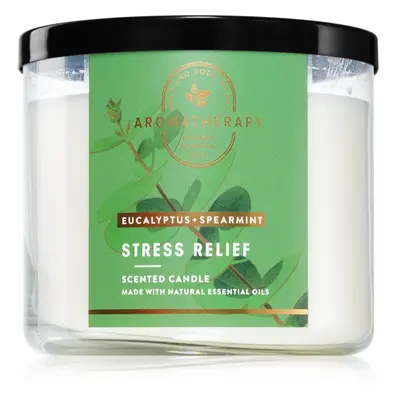 Bath & Body Works Stress Relief Eucalyptus & Spearmint vonná svíčka Stress Relief 411 g